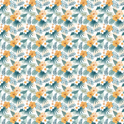 Lush Hibiscus Button Up Shirt