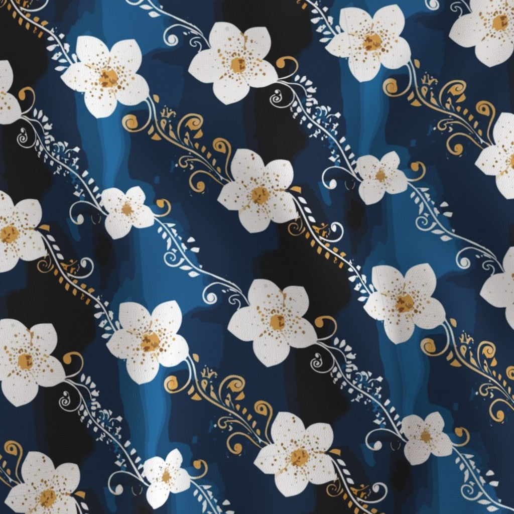 Midnight Blossom Fabric