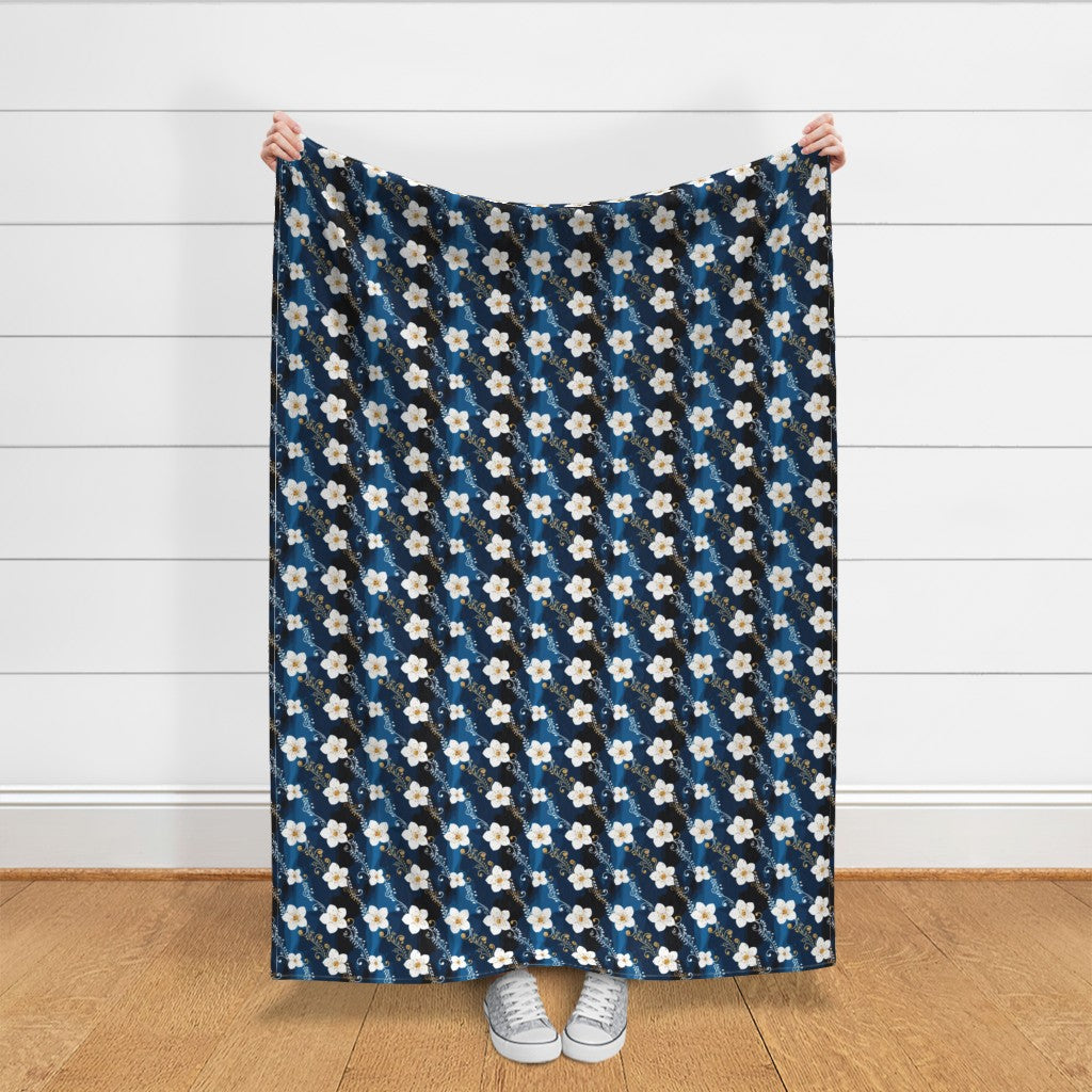 Midnight Blossom Fabric