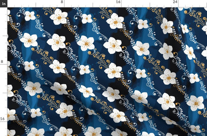 Midnight Blossom Fabric Fat Quarter