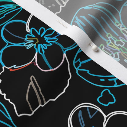 Midnight Floral Glow Fabric