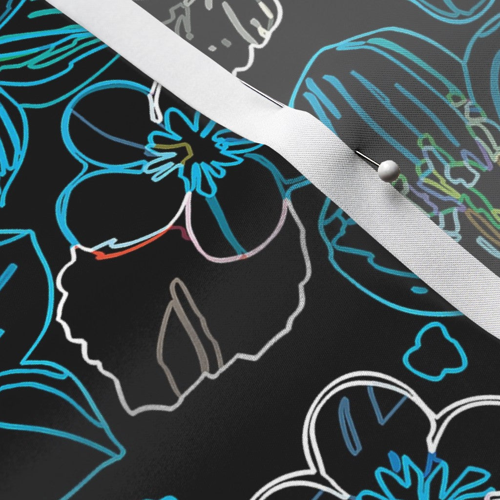 Midnight Floral Glow Fabric