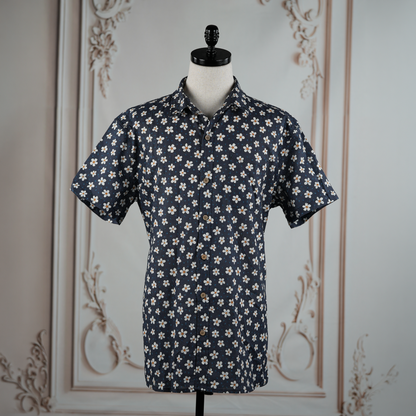 Midnight Sakura Button-Up Shirt