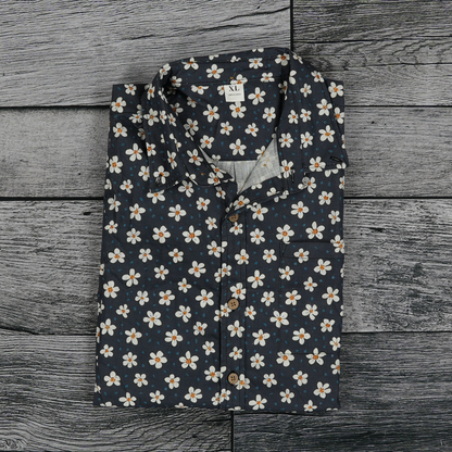 Midnight Sakura Button-Up Shirt