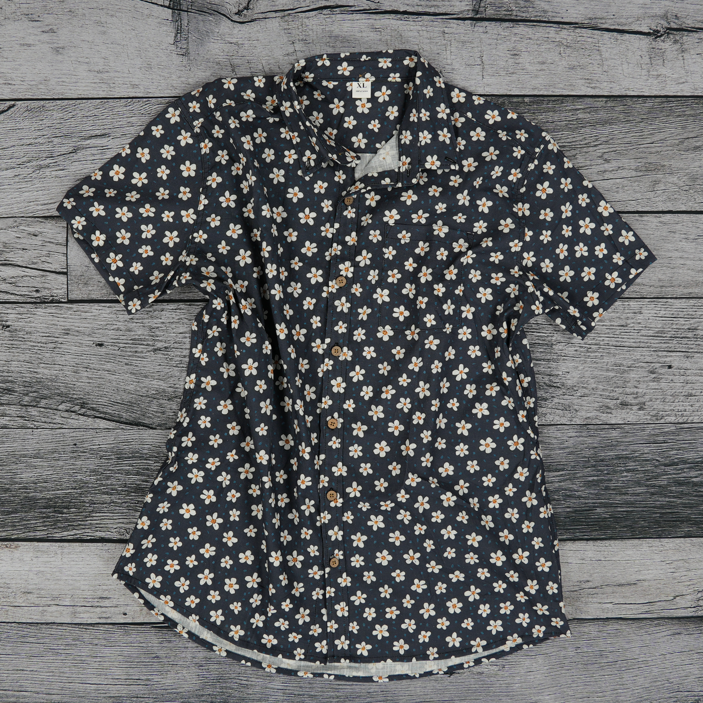 Midnight Sakura Button-Up Shirt