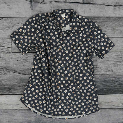 Midnight Sakura Button-Up Shirt