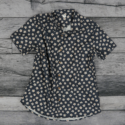 Midnight Sakura Button-Up Shirt