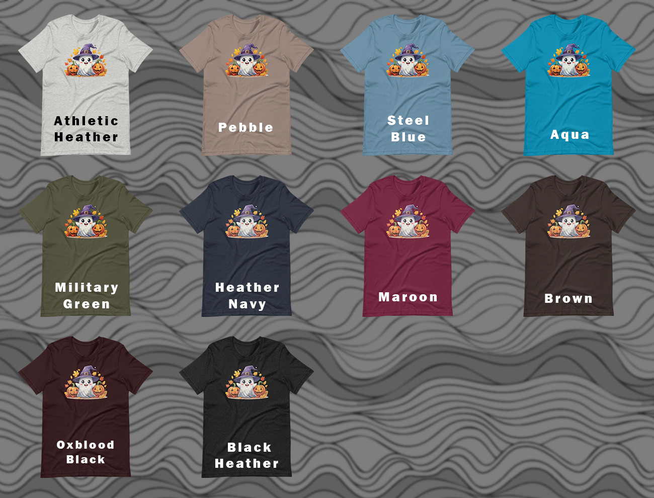 Midnight Mischief Ghost Halloween Unisex t-shirt