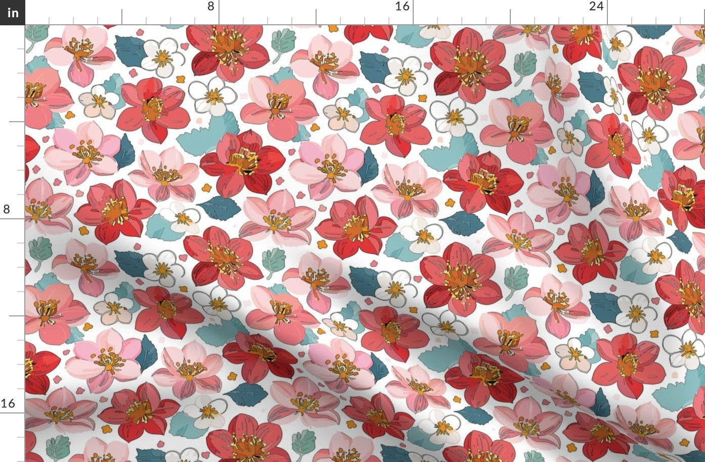 Roselle Mist Fabric