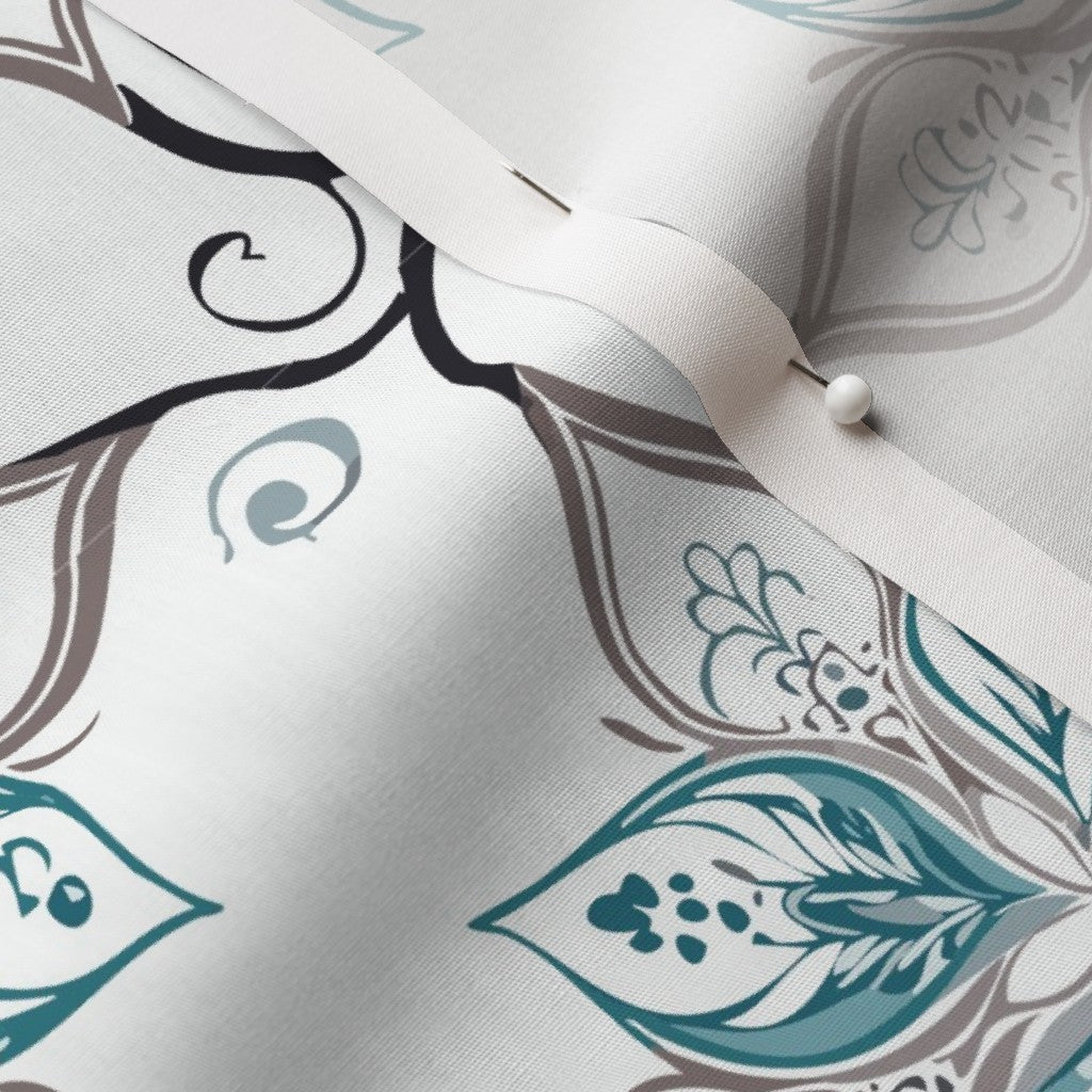 Teal Tapestry Fabric