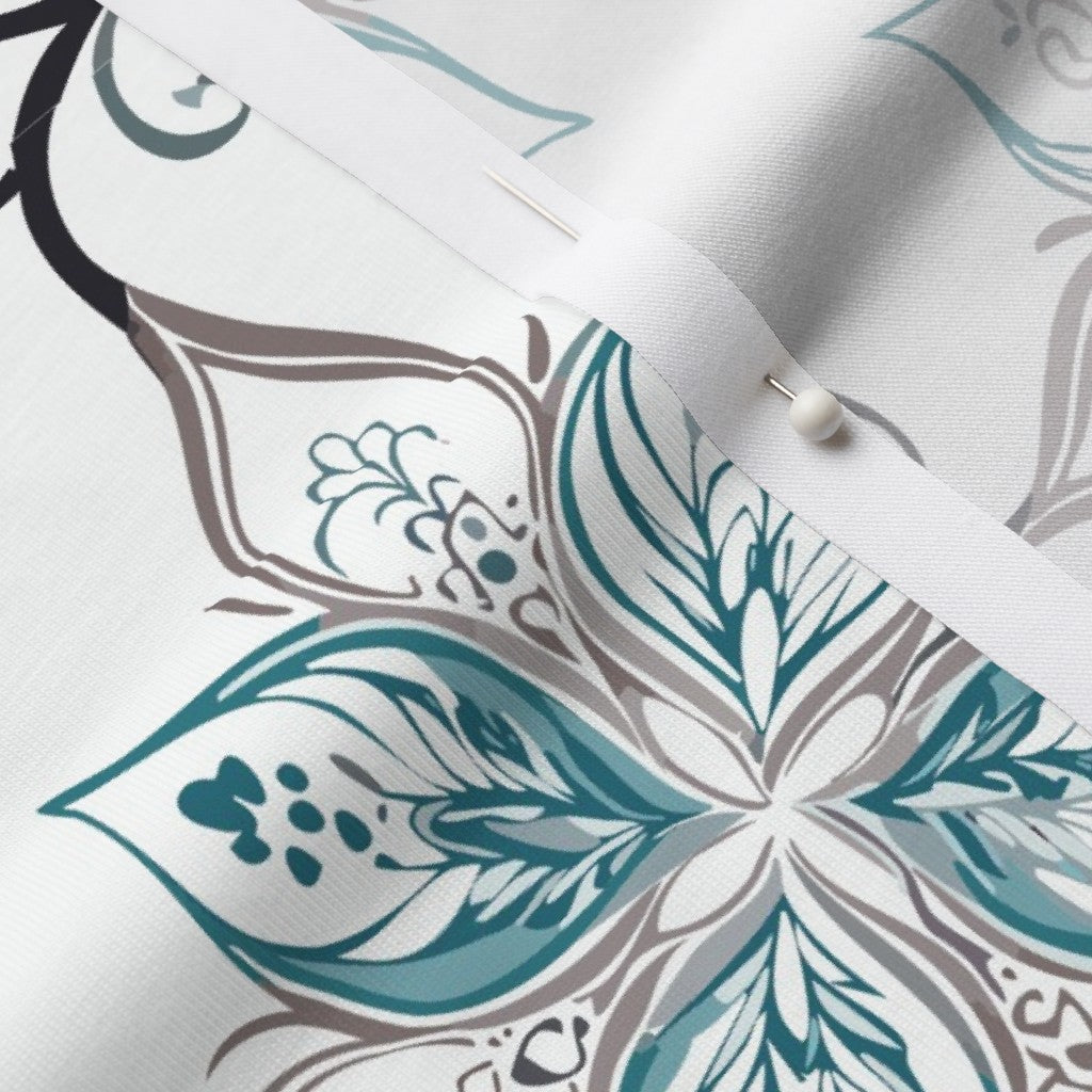 Teal Tapestry Fabric