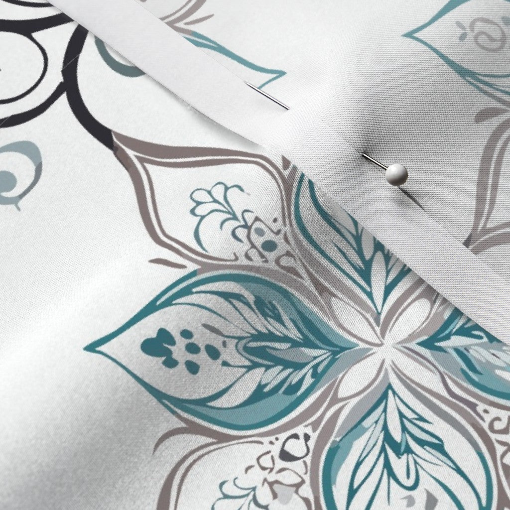 Teal Tapestry Fabric