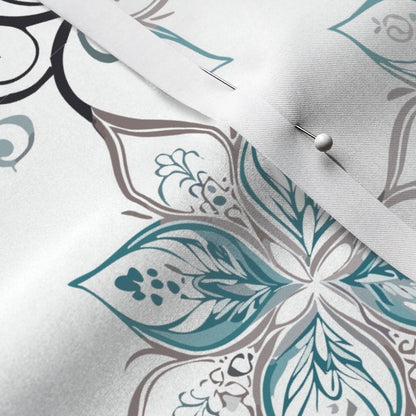 Teal Tapestry Fabric