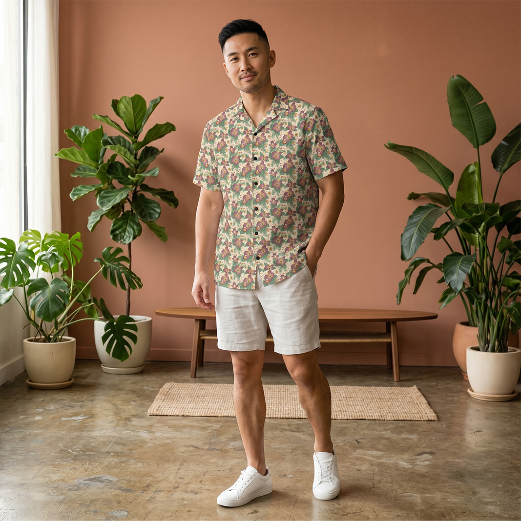 Velvet Tropics Button Up Shirt