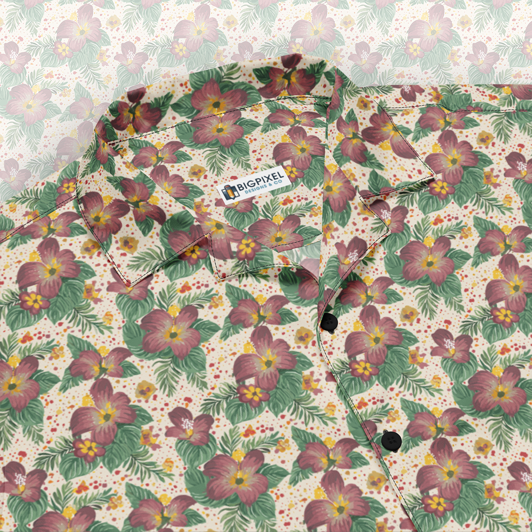 Velvet Tropics Button Up Shirt