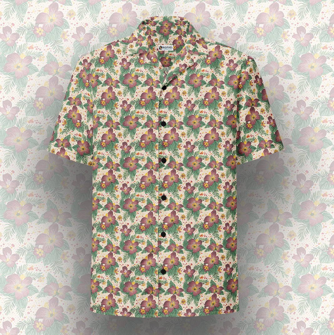 Velvet Tropics Button Up Shirt