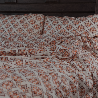 Vine Mosaic Duvet Cover Set - 125（gsm）