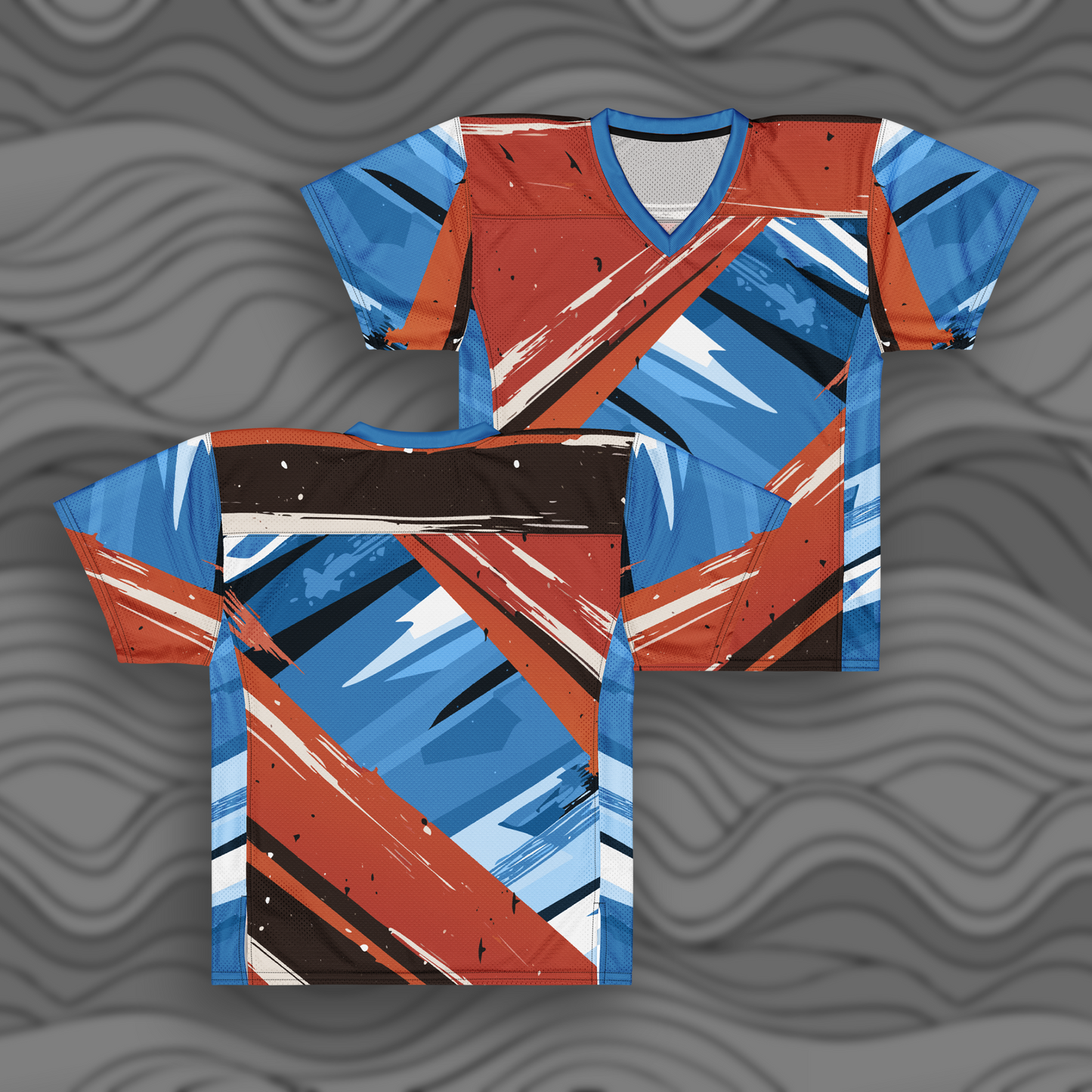 Diagonal Fury American football unisex jersey for Men and Women