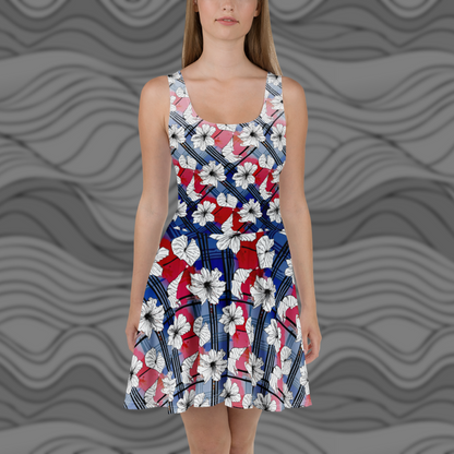 Colorful Floral Skater Dress – Casual & Party Ready