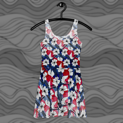 Colorful Floral Skater Dress – Casual & Party Ready