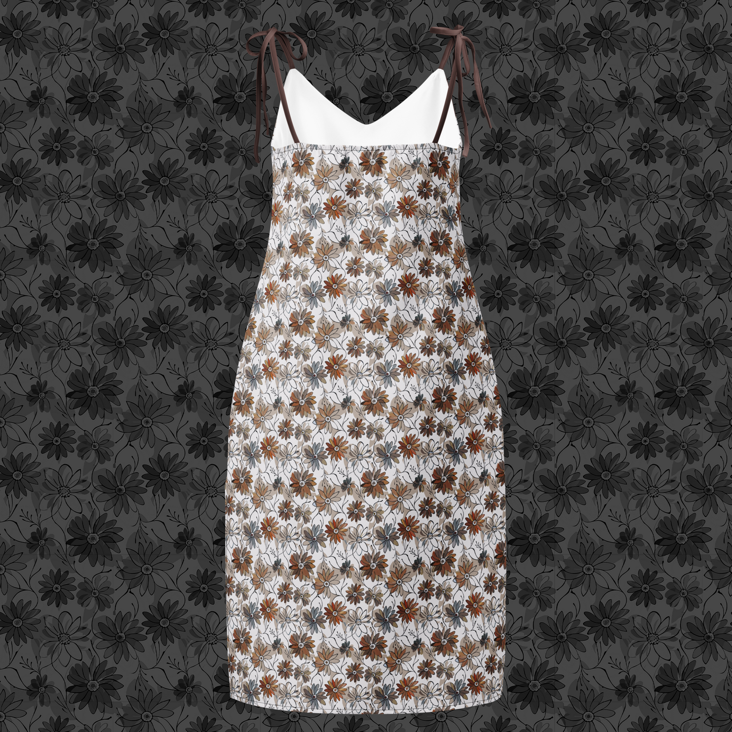 Rustleaf Sketch floral Midi Dress