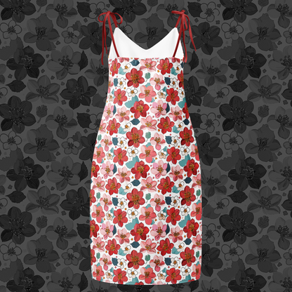 Roselle Mist Floral Midi Dress