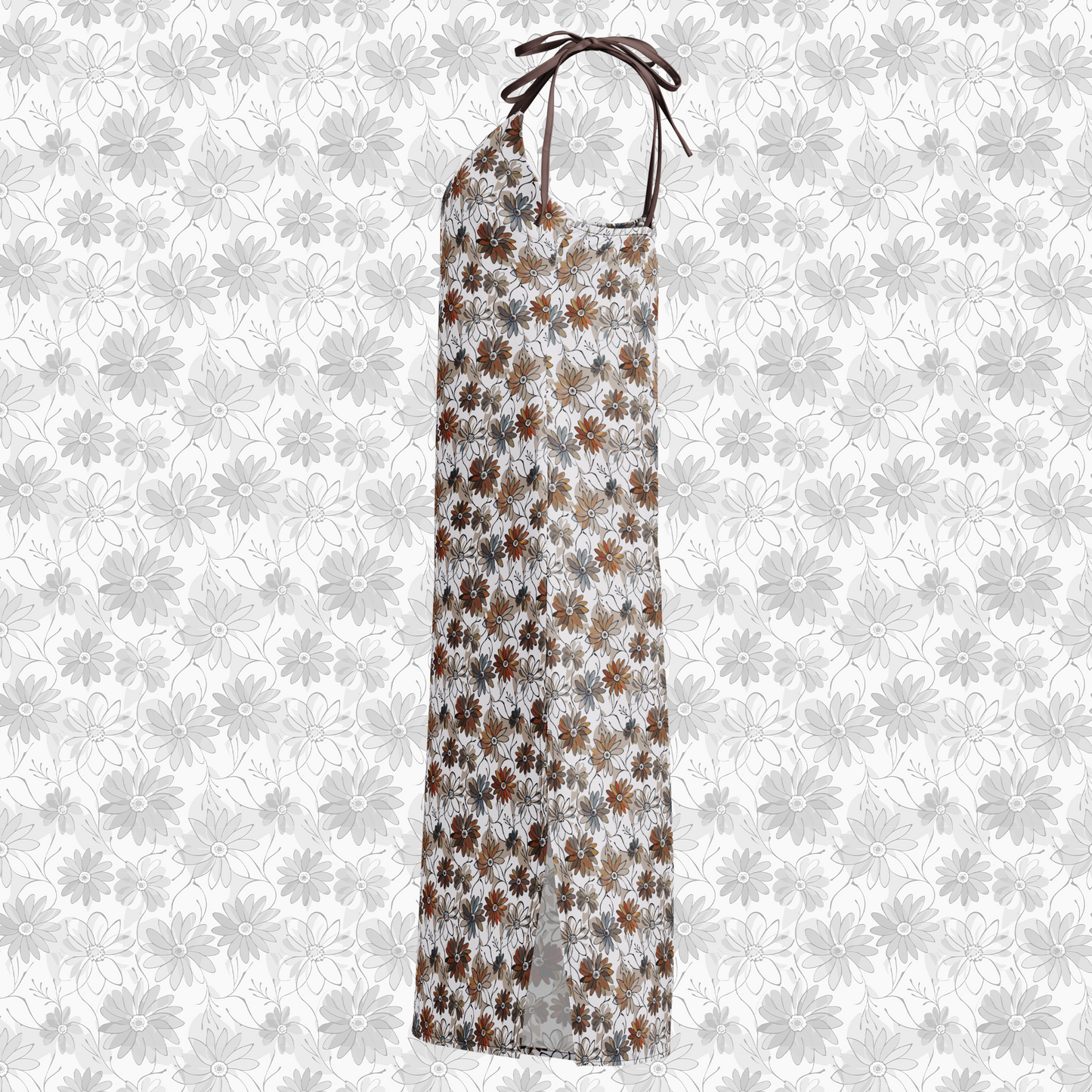 Rustleaf Sketch floral Midi Dress