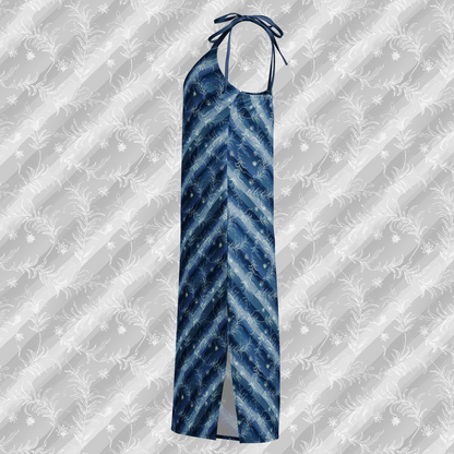 Featherlight Tides Midi Dress