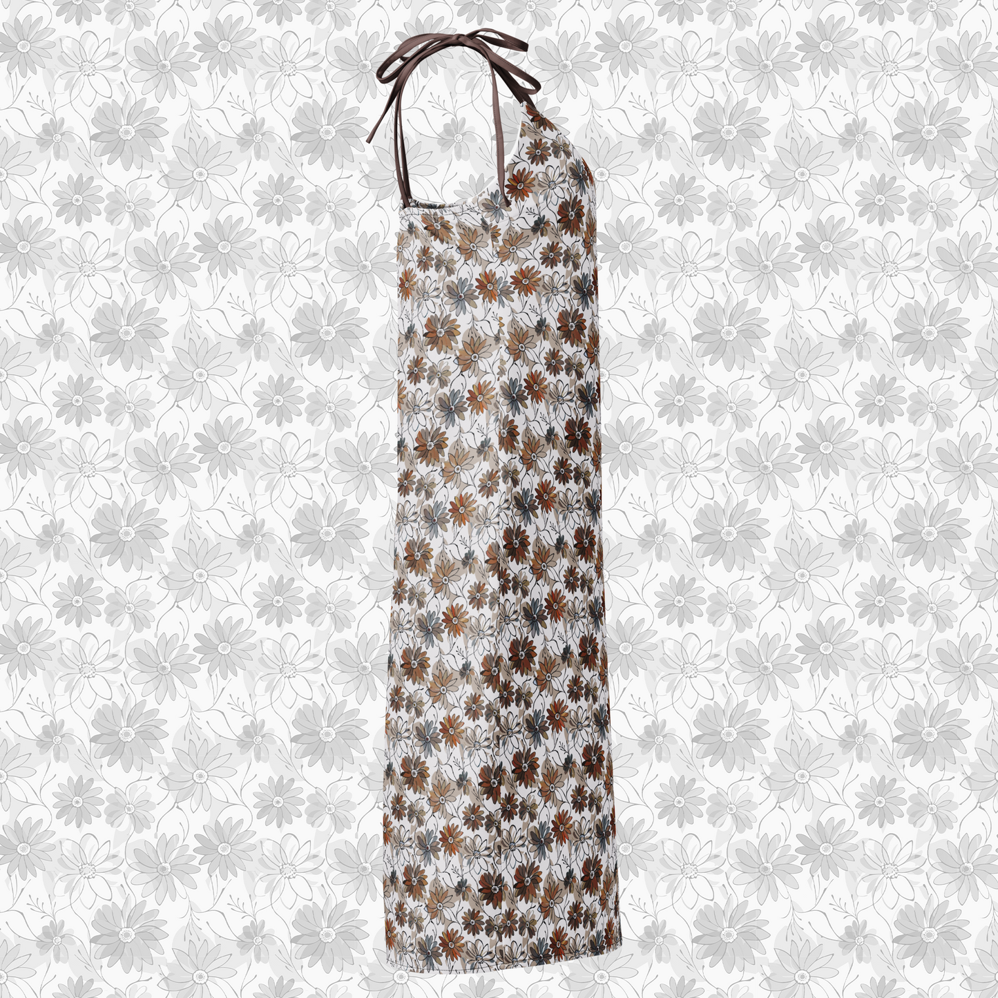 Rustleaf Sketch floral Midi Dress