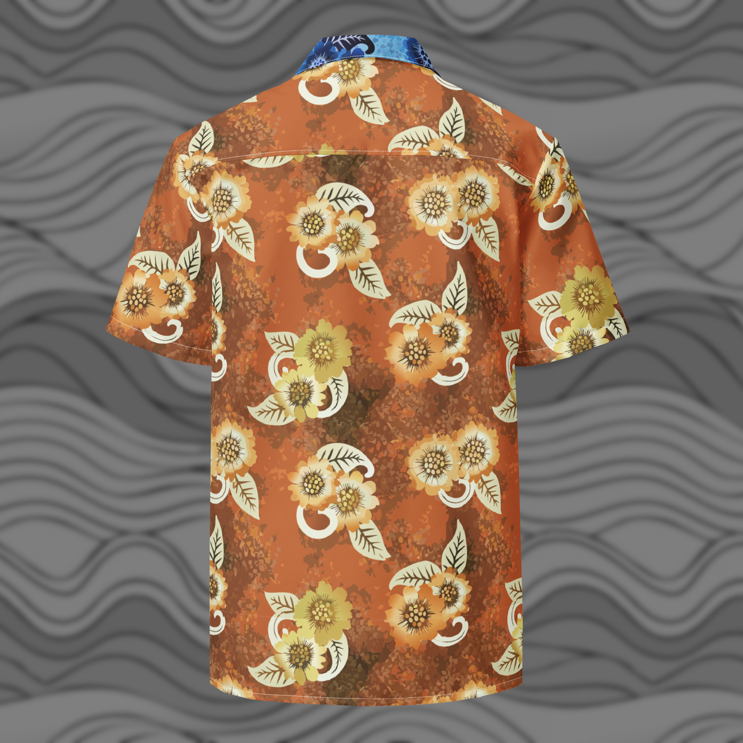 Dusky Floral Print Men’s Button Shirt for Breezy Summer Days