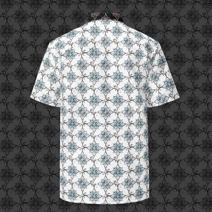 Teal Tapestry Button Up Shirt