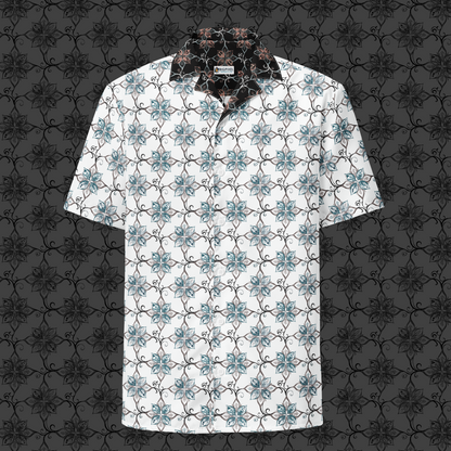 Teal Tapestry Button Up Shirt