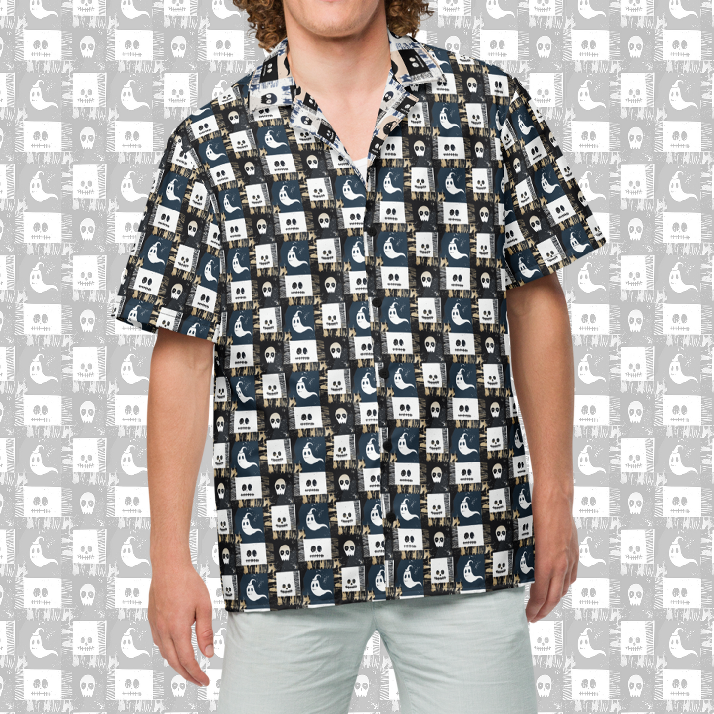 Threaded Ghost Button Up Shirt