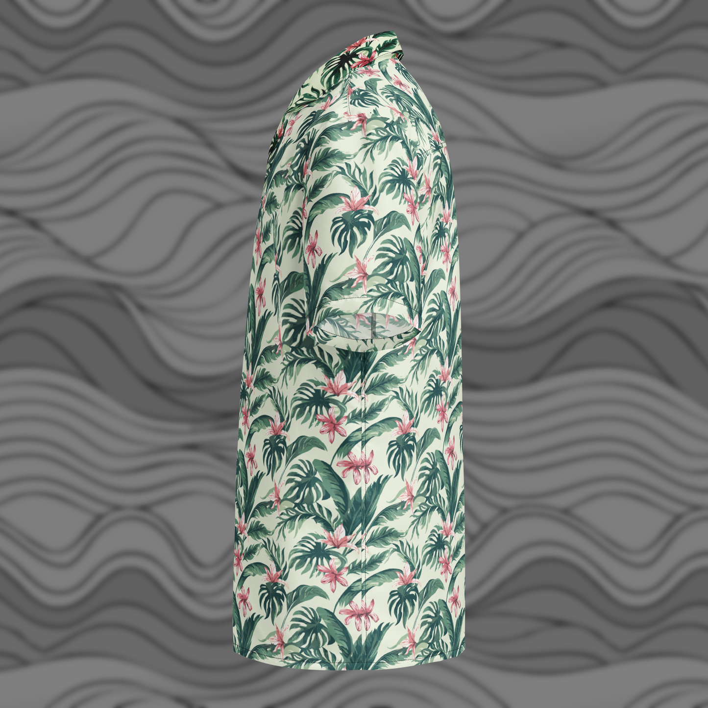 Island Bloom Floral Beach Button Shirt for Men