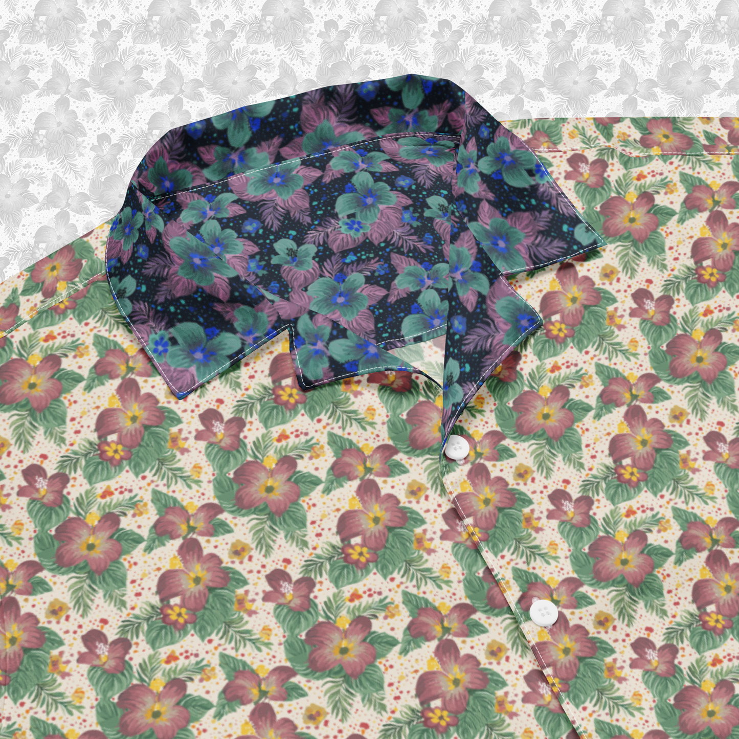 Tropical Afterglow Floral Button Up Shirt