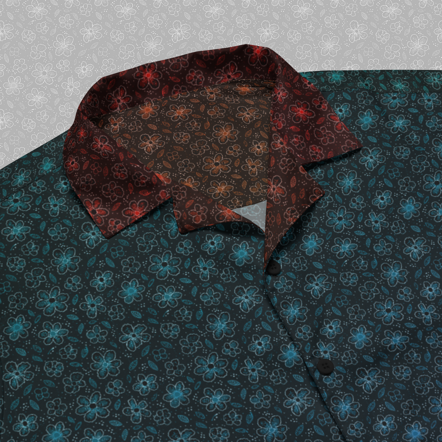 Midnight Floral Button Up Shirt