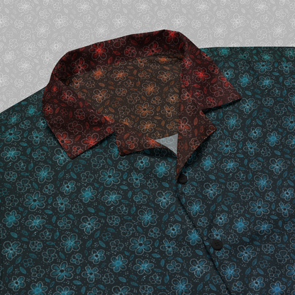 Midnight Floral Button Up Shirt