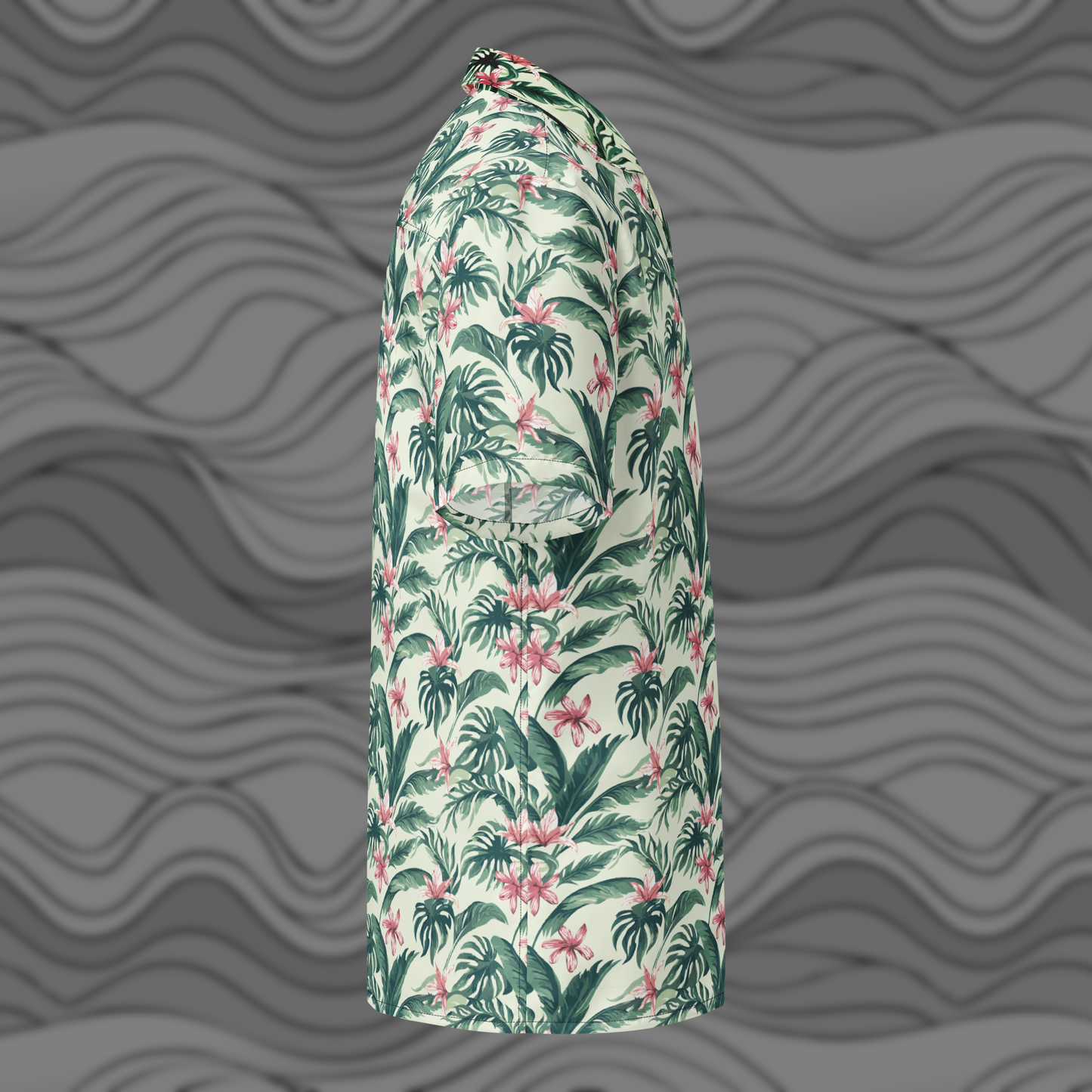Island Bloom Floral Beach Button Shirt for Men