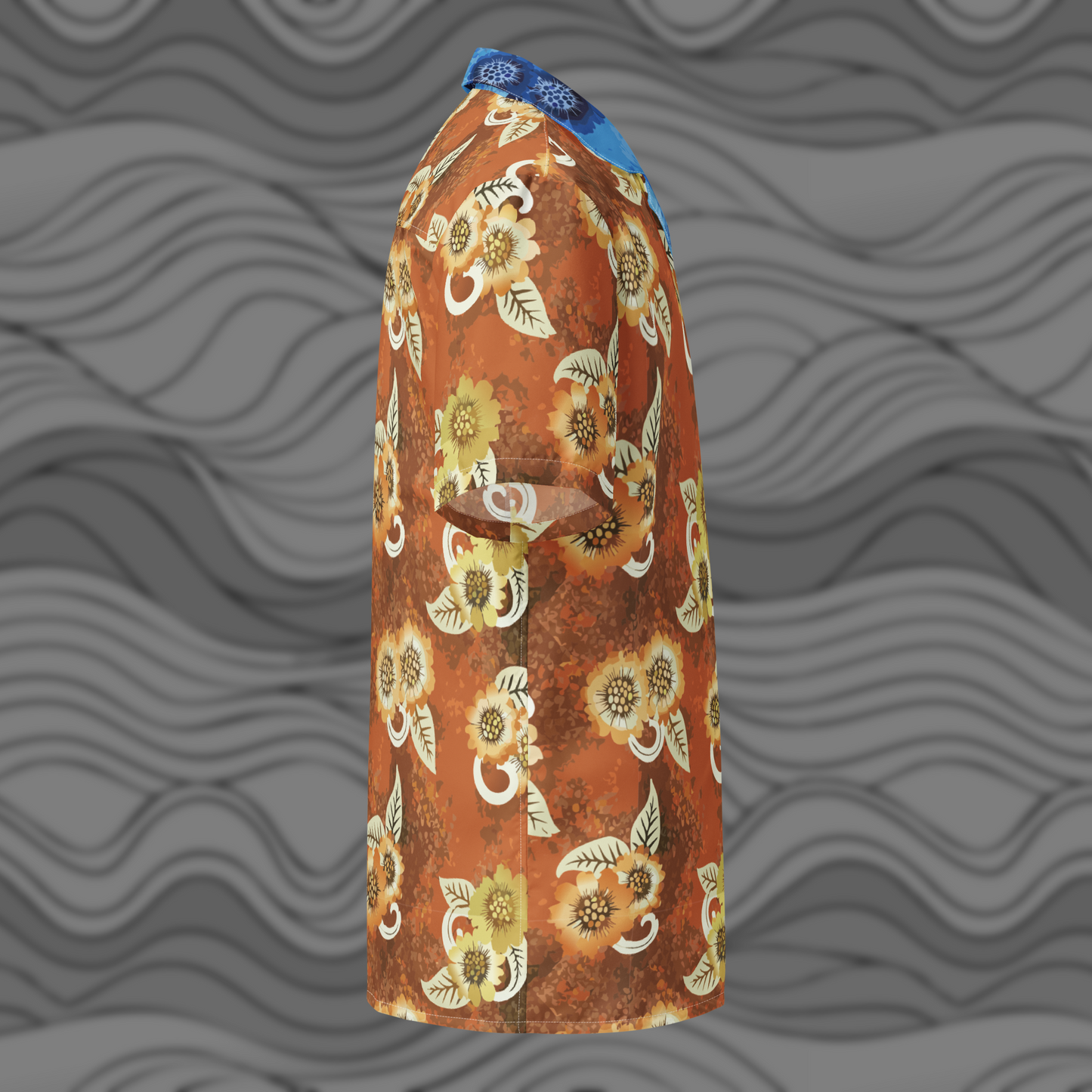 Dusky Floral Print Men’s Button Shirt for Breezy Summer Days