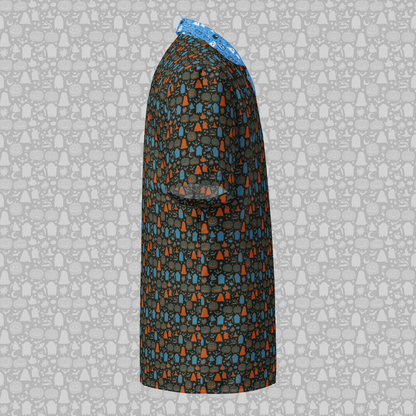 Spooky Scatter Halloween Button-Up Shirt