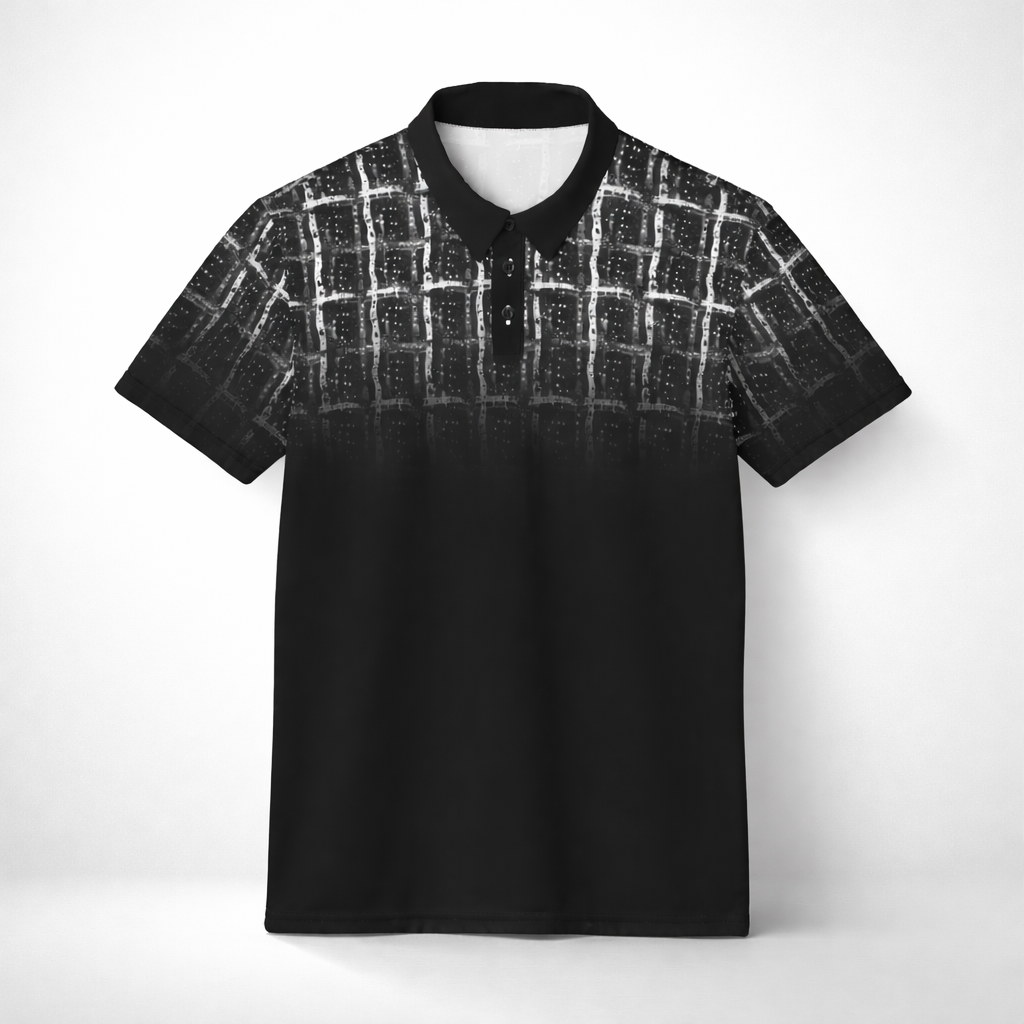 Dusk Check Unisex Polo Shirt