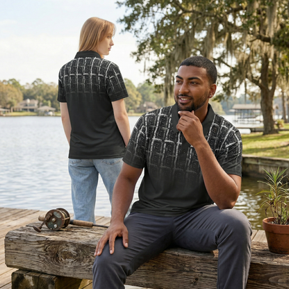 Dusk Check Unisex Polo Shirt