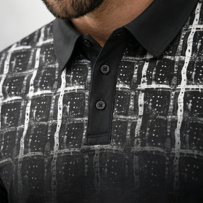 Dusk Check Unisex Polo Shirt