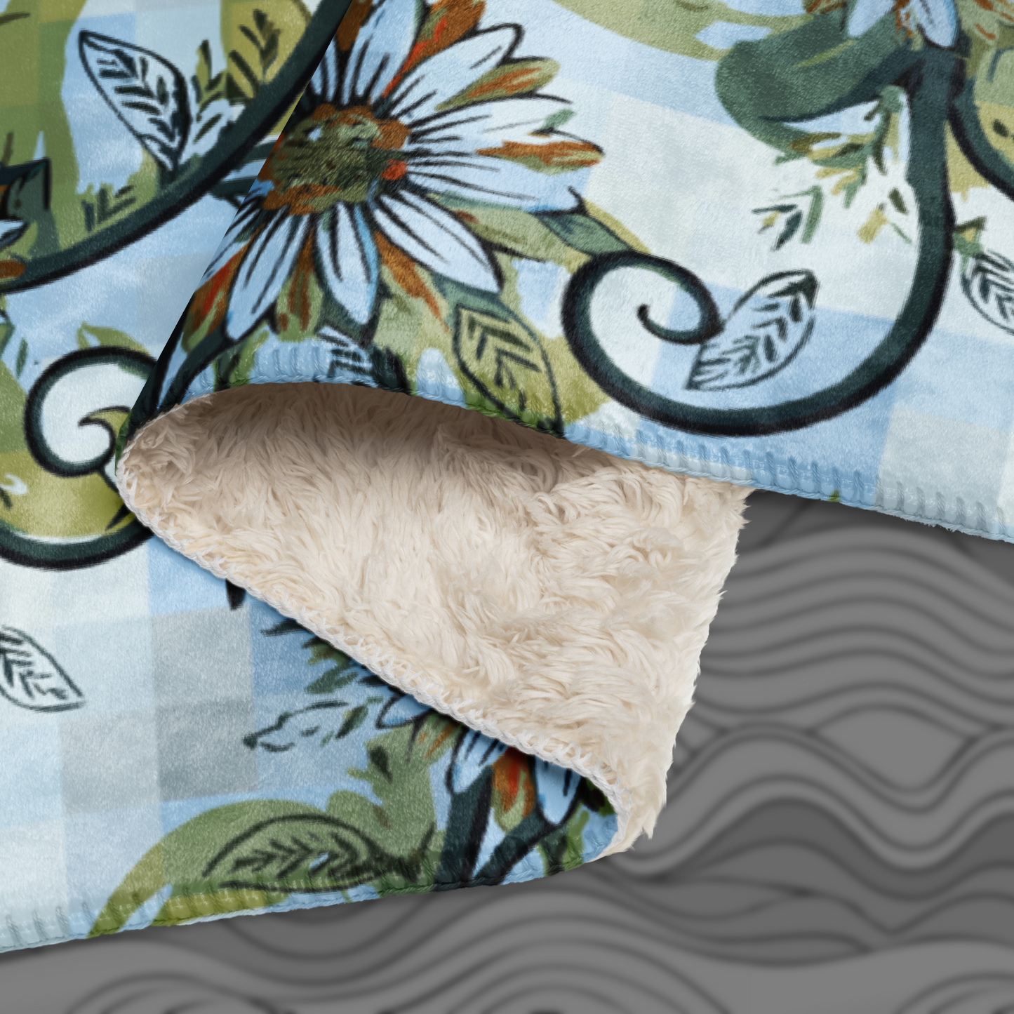 Floral Sherpa Blanket – Ultra Soft & Cozy Throw