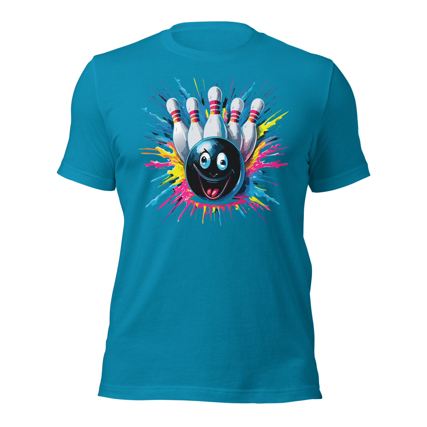 Splatter Strike Bowling Unisex t-shirt
