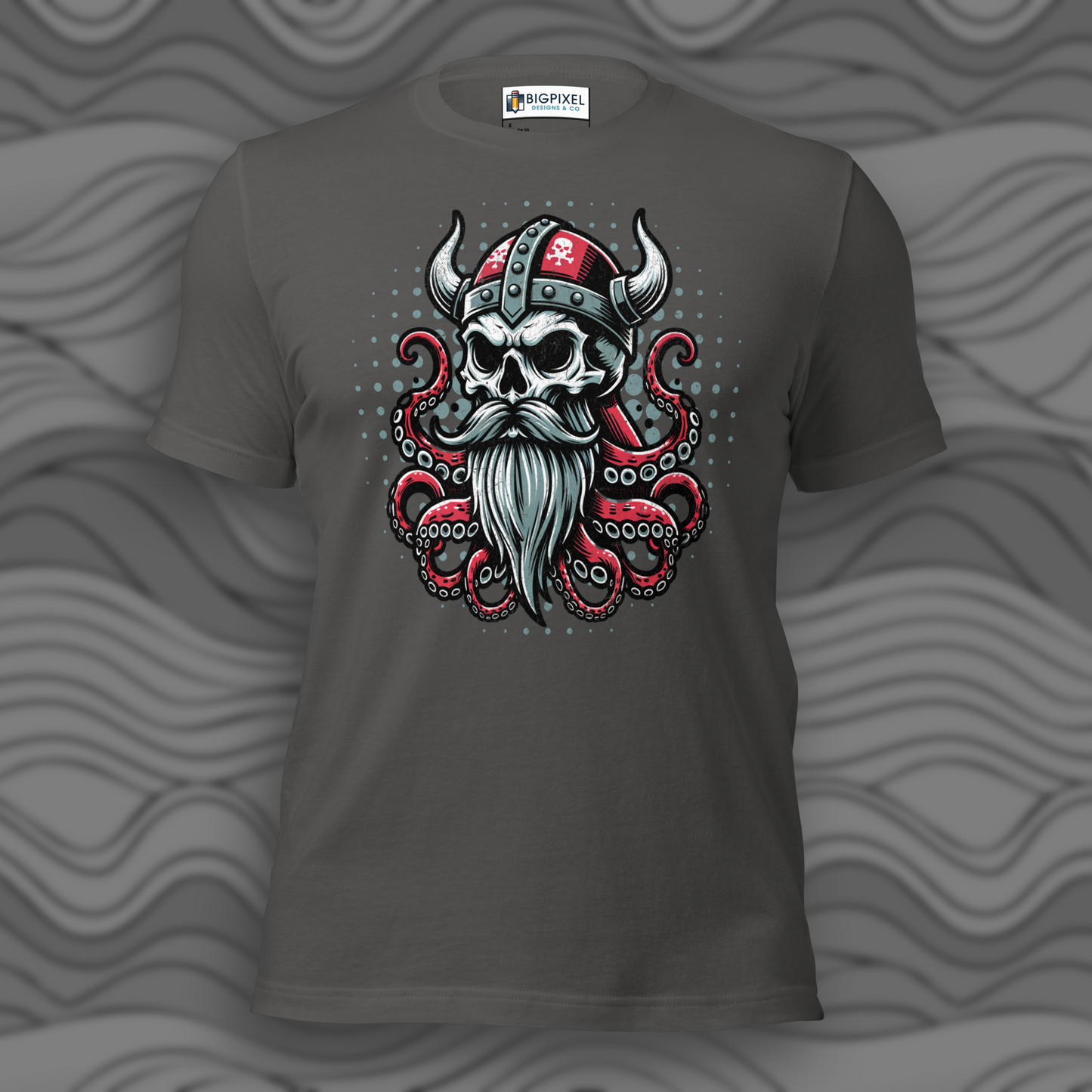 Viking Octopus Skull Unisex T-shirt for Men & Women