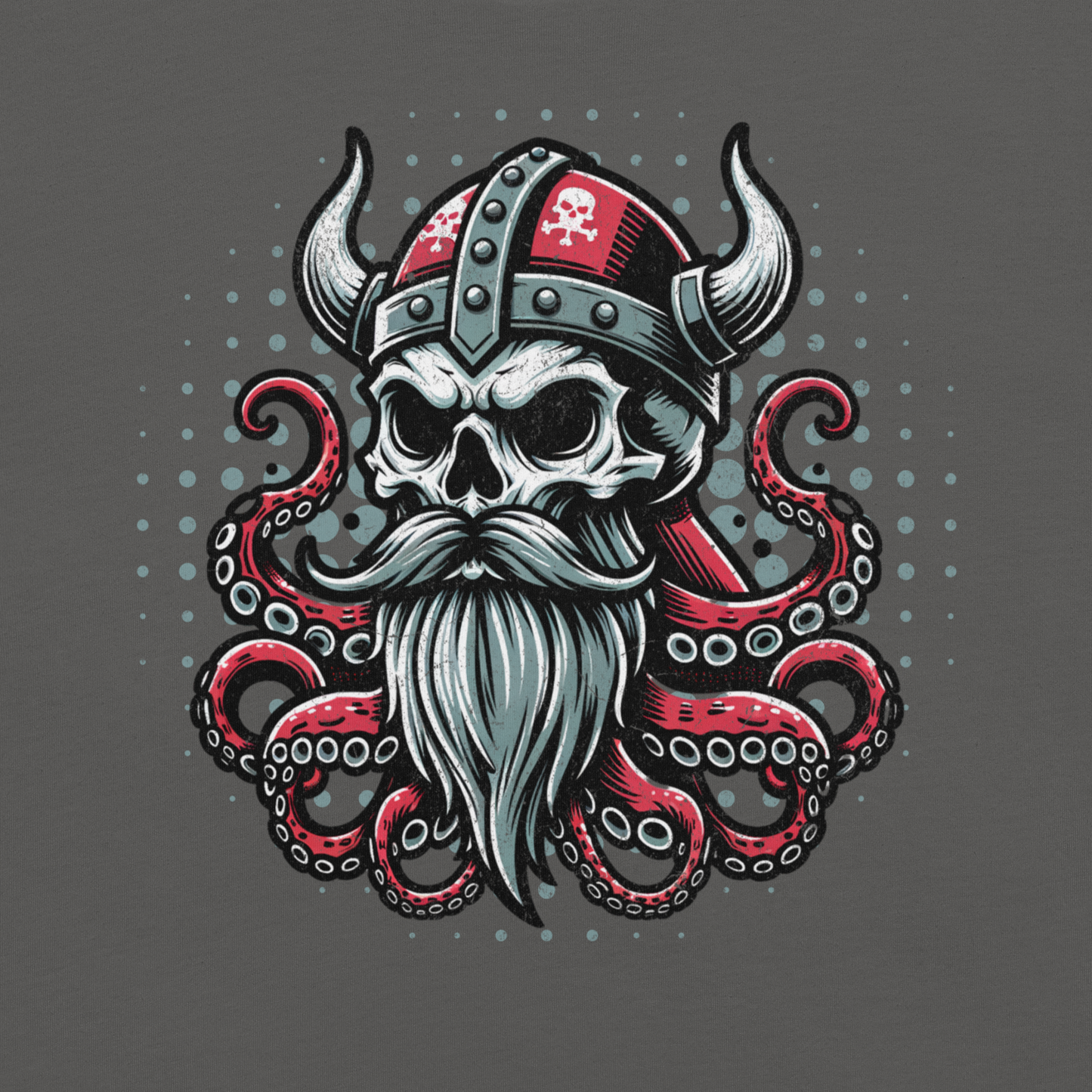 Viking Octopus Skull Unisex T-shirt for Men & Women