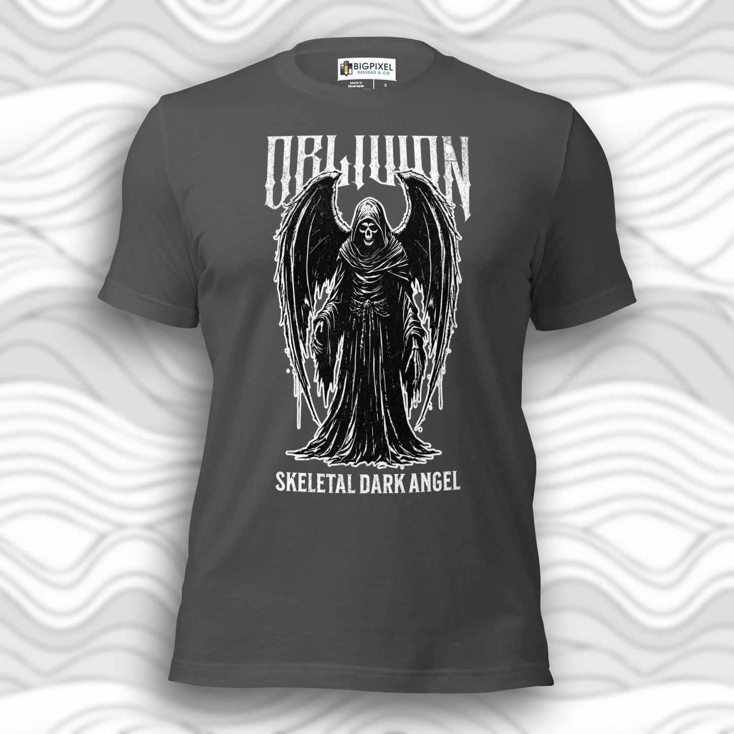 Oblivion Skeletal Dark Angel Unisex T-Shirt