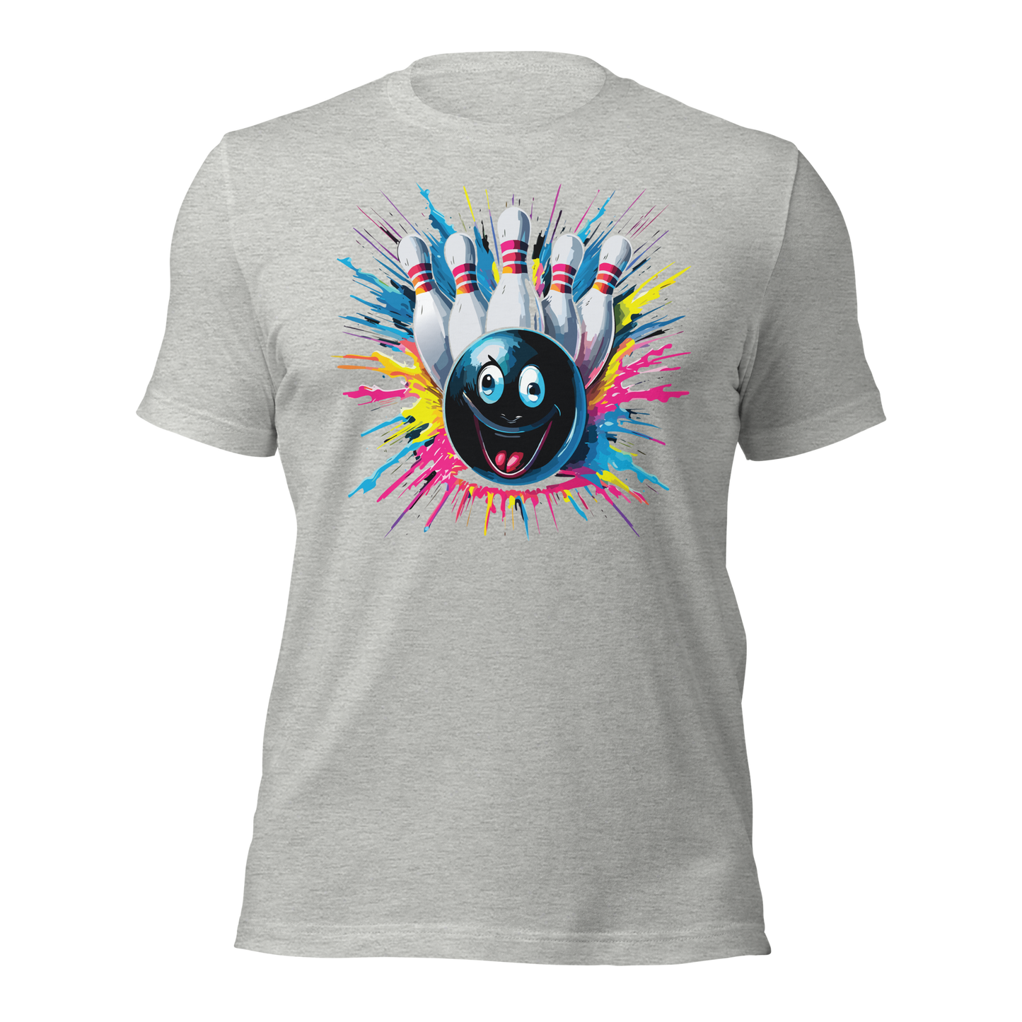 Splatter Strike Bowling Unisex t-shirt