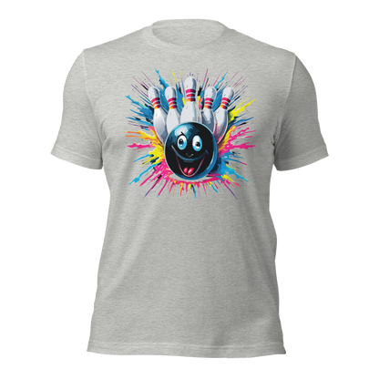 Splatter Strike Bowling Unisex t-shirt